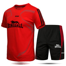 Load image into Gallery viewer, 2020 Tracksuit men's M-5XL summer hot sale men's suit T-shirt + shorts two-piece casual male O-neck print sportswear