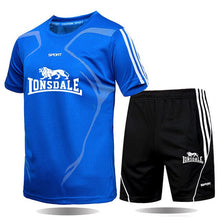 Load image into Gallery viewer, 2020 Tracksuit men's M-5XL summer hot sale men's suit T-shirt + shorts two-piece casual male O-neck print sportswear