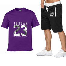 Load image into Gallery viewer, 2020 new Pocket zip set 2 Pieces men Sets Male Men Clothing Sportswear Set Fitness Summer Print Men Shorts+T shirt Men's Suit
