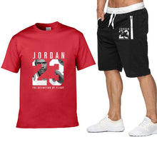 Load image into Gallery viewer, 2020 new Pocket zip set 2 Pieces men Sets Male Men Clothing Sportswear Set Fitness Summer Print Men Shorts+T shirt Men's Suit
