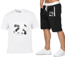 Load image into Gallery viewer, 2020 new Pocket zip set 2 Pieces men Sets Male Men Clothing Sportswear Set Fitness Summer Print Men Shorts+T shirt Men's Suit

