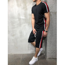 Load image into Gallery viewer, 2020 New Summer Short Sleeve Sport Suits Men's Tracksuit Breathable Sweat Suits Male Sportswear 2 Piece Set Men Shorts + T shirt
