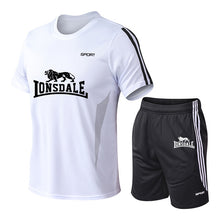 Load image into Gallery viewer, 2020 Tracksuit men's M-5XL summer hot sale men's suit T-shirt + shorts two-piece casual male O-neck print sportswear
