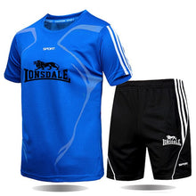 Load image into Gallery viewer, 2020 Tracksuit men's M-5XL summer hot sale men's suit T-shirt + shorts two-piece casual male O-neck print sportswear
